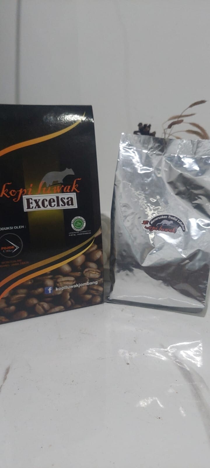 100gr luwak coffee Excelsa Java 100 % Pure Wild civet Ground Coffee Roasted