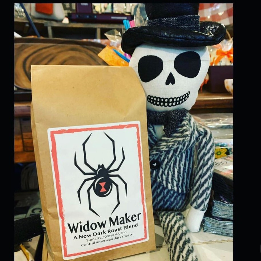 Coffee – The Widow Makers Blend – 2 LB Whole Bean. A Dark, Bold- Dangerous Blend