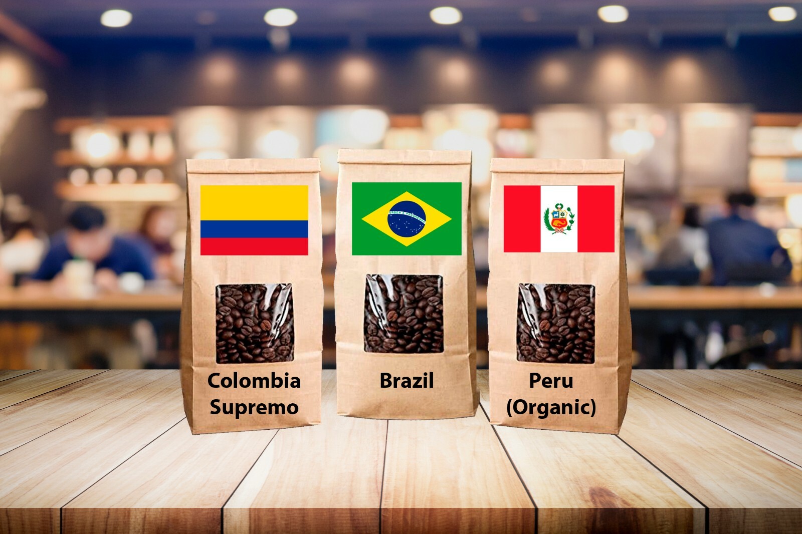 3 LB BEST SELLER SAMPLE PACK PERU, BRAZIL, COLOMBIA ROASTED COFFEE – ARABICA