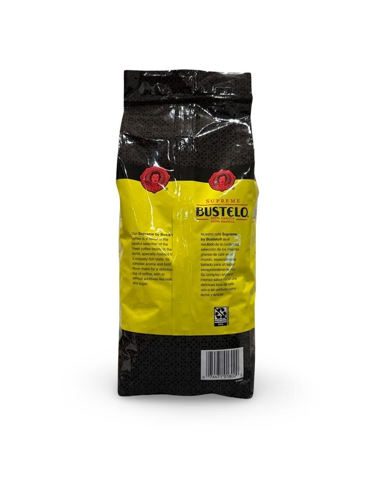 Supreme By Bustelo Espresso Style Dark Roast 100% Arabica Coffee Beans 32oz-2lb