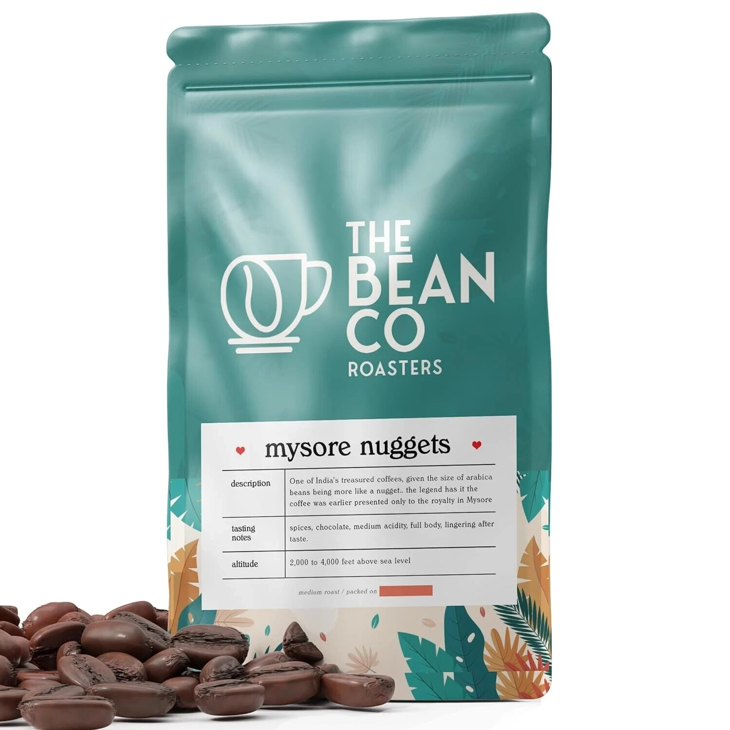 THE BEAN CO Mysore Nuggets (French Press, 500 g) Free Shipping World Wide