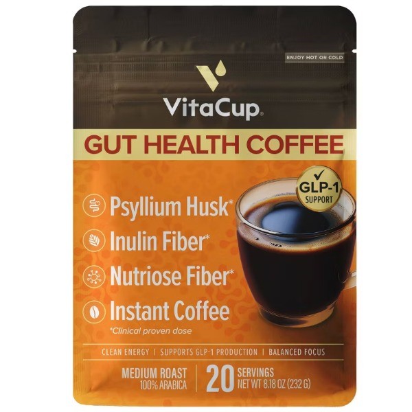 Gut Health Medium Roast Instant Coffee – 8.18oz: Mexican Arabica Beans