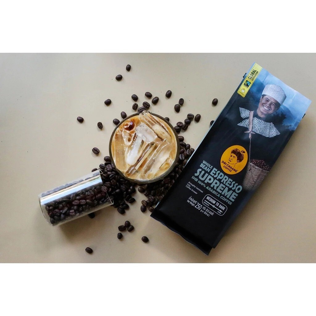 Doi Chaang Espresso Supreme 100% Arabica Coffee Medium to Dark 250g (Whole Bean)