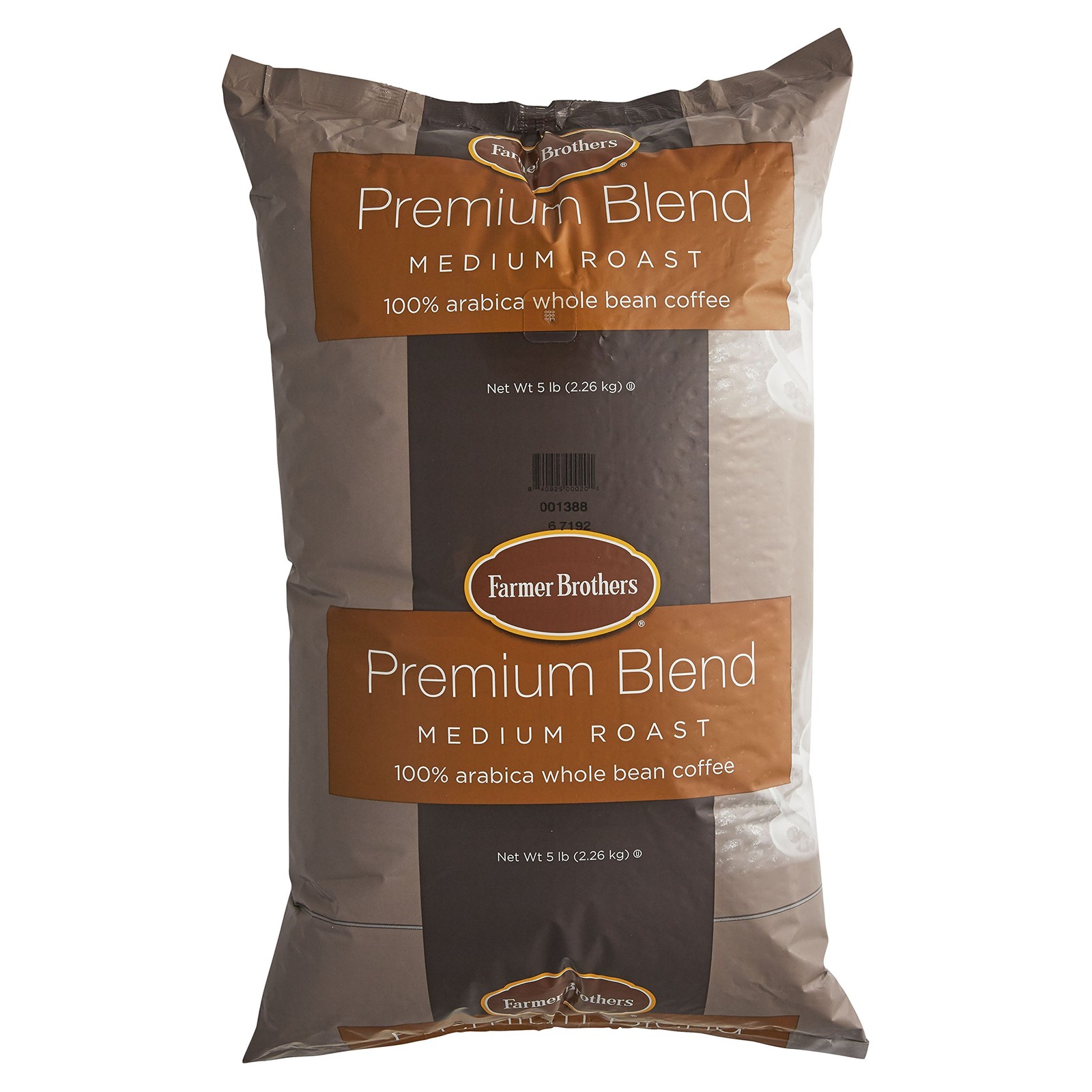 80 Ounce Farmer Brothers Medium Roast Coffee 100 Arabica Beans 5 Lb Bag