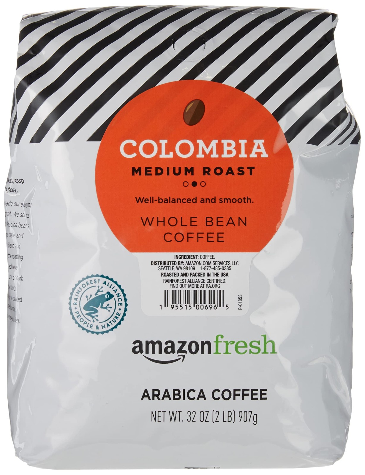 Colombia Whole Bean Coffee Medium Roast 32 Oz
