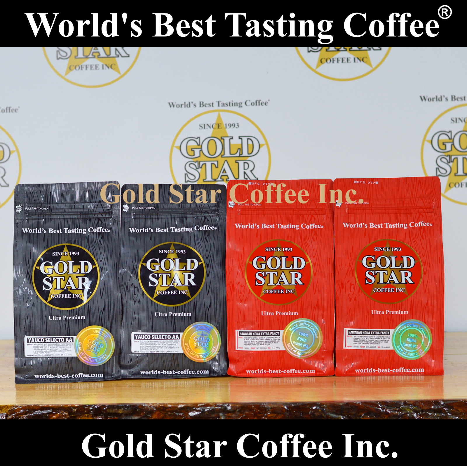 Hawaii Kona & Yauco Selecto Coffee Combo – 4 lb World’s Best Tasting Coffees