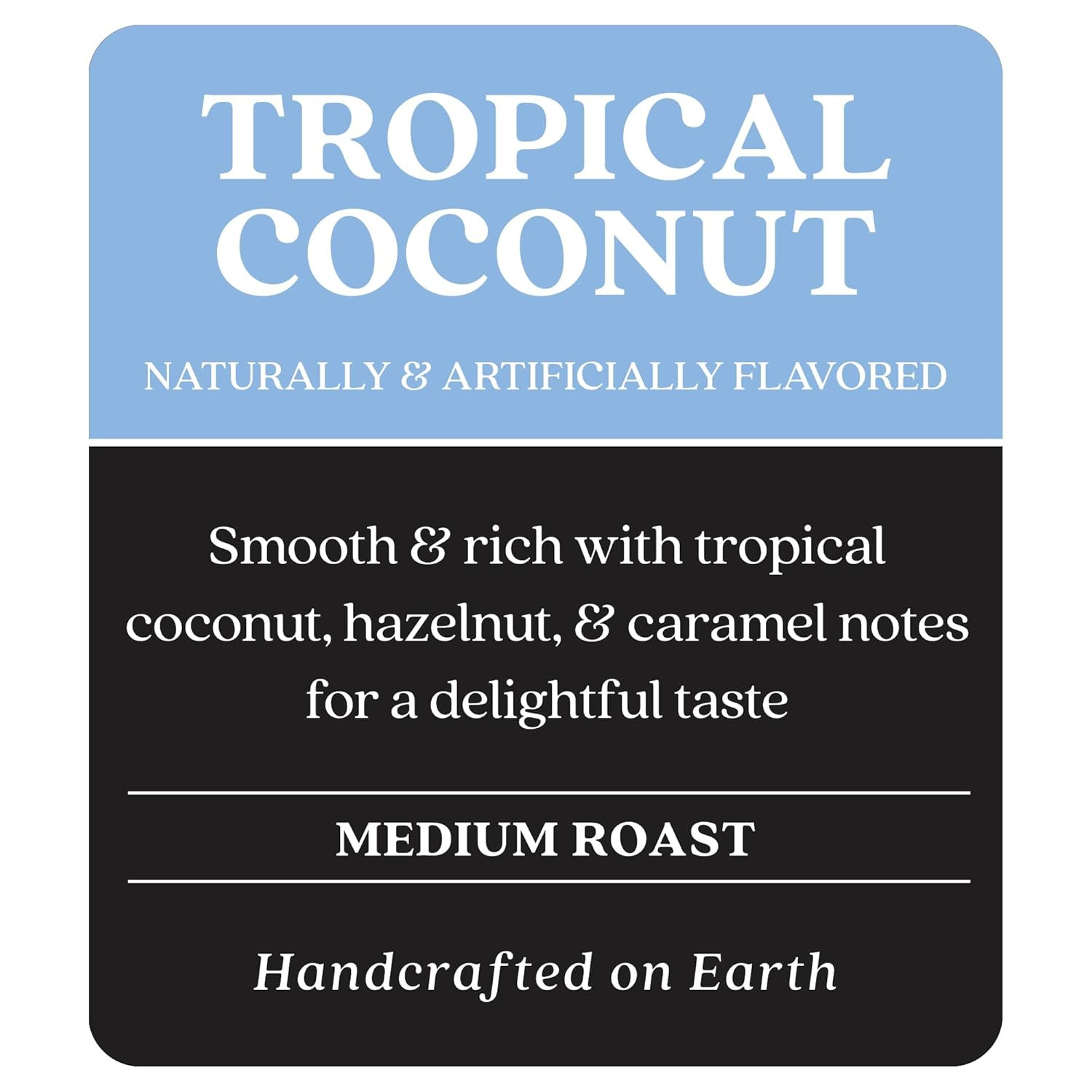 Medium Roast Whole Bean Coffee, Tropical Coconut Blend, 2 Lb