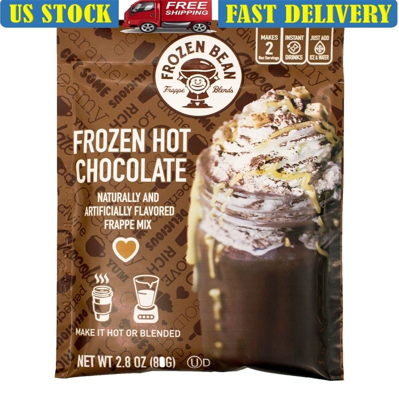 Frozen Hot Chocolate Frappe Mix 12 Pack Caffeine Free Dessert Drink Mix Kosher