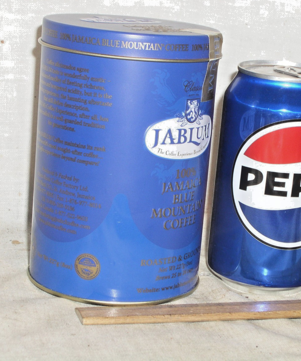 SEALED 8 OZ CAN 100% BLUE MOUNTAIN JABLUM CLASSIC JAMAICA ROASTED GROUND COFFEE
