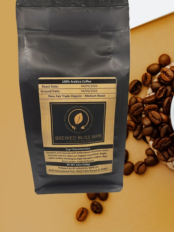Roasted on Demand Coffee: Peru Fair Trade Organic