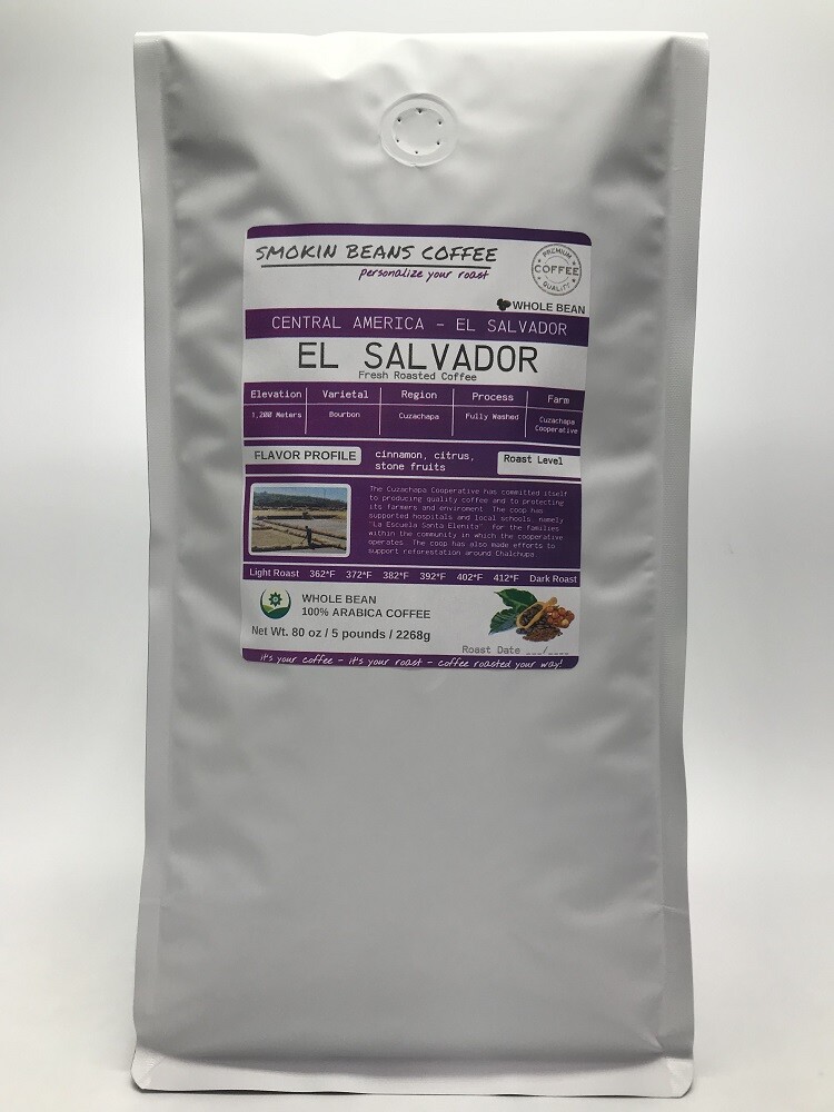 8oz/5lb – El Salvador – Central America – Fresh Roasted To Order Coffee