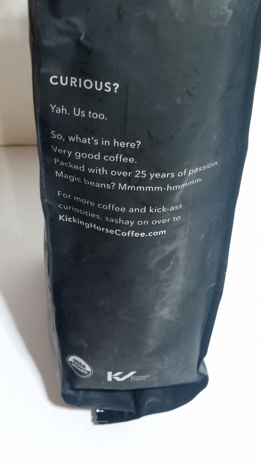 Kicking Horse Coffee Kick Ass Organic Whole Bean Dark Roast 10 oz (284g)