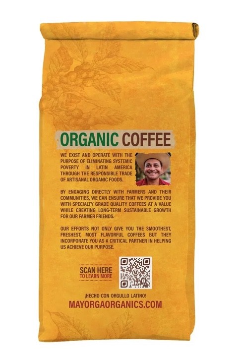 2 X Mayorga Café, USDA Organic, Dark Roast Whole Bean Coffee, 2lb Each, EXP 5/27
