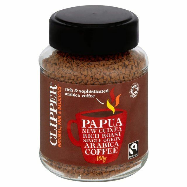 Clipper Fairtrade Organic Instant Papua New Guinea Coffee – 100g
