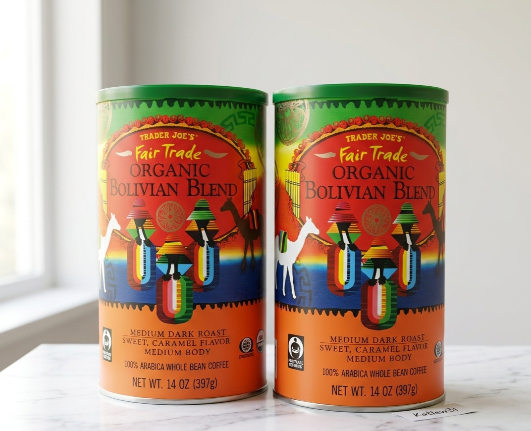 TRADER JOES FAIR TRADE ORGANIC BOLIVIAN BLEND! 2 PACK 14 oz!