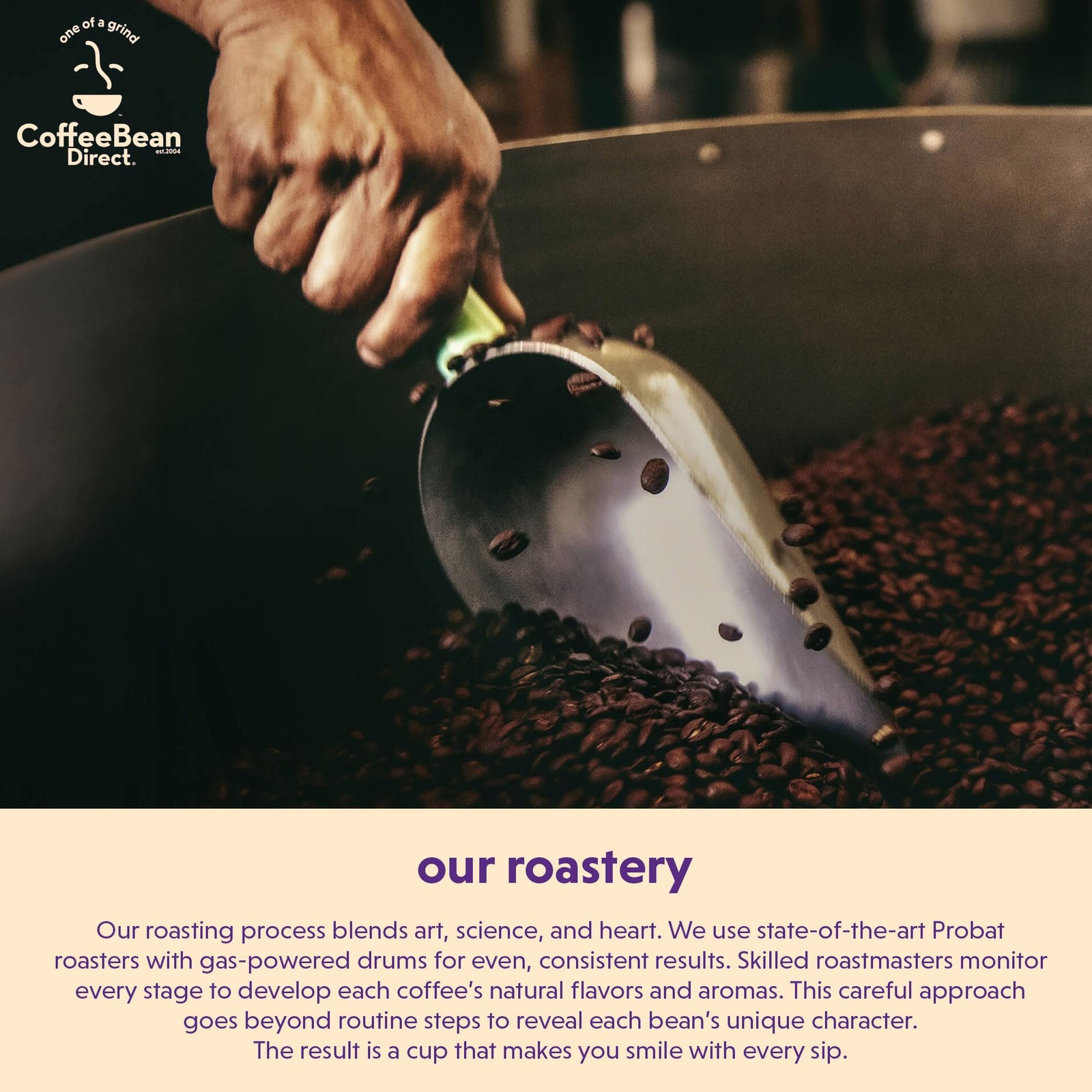 Coffee Bean Direct Half-Caff Colombian, Whole Bean Coffee, Light Roast, 5 Po…