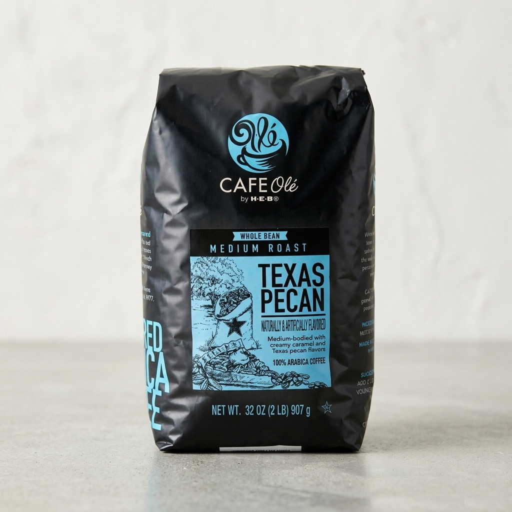 HEB Cafe Ole – Taste of San Antonio | Texas Pecan – Medium Roast Whole Bean 2 lb