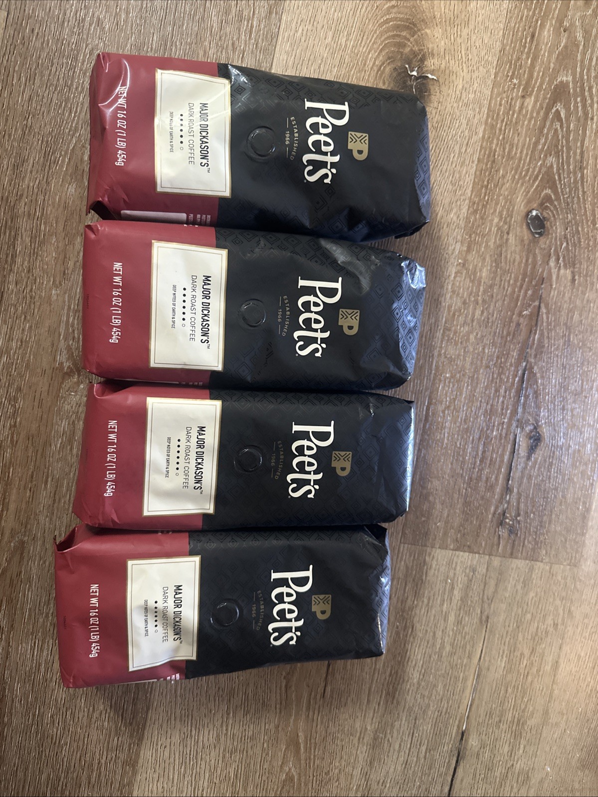 4 Pounds Peet’s Major Dickason’s Blend Dark Roast Whole Beans