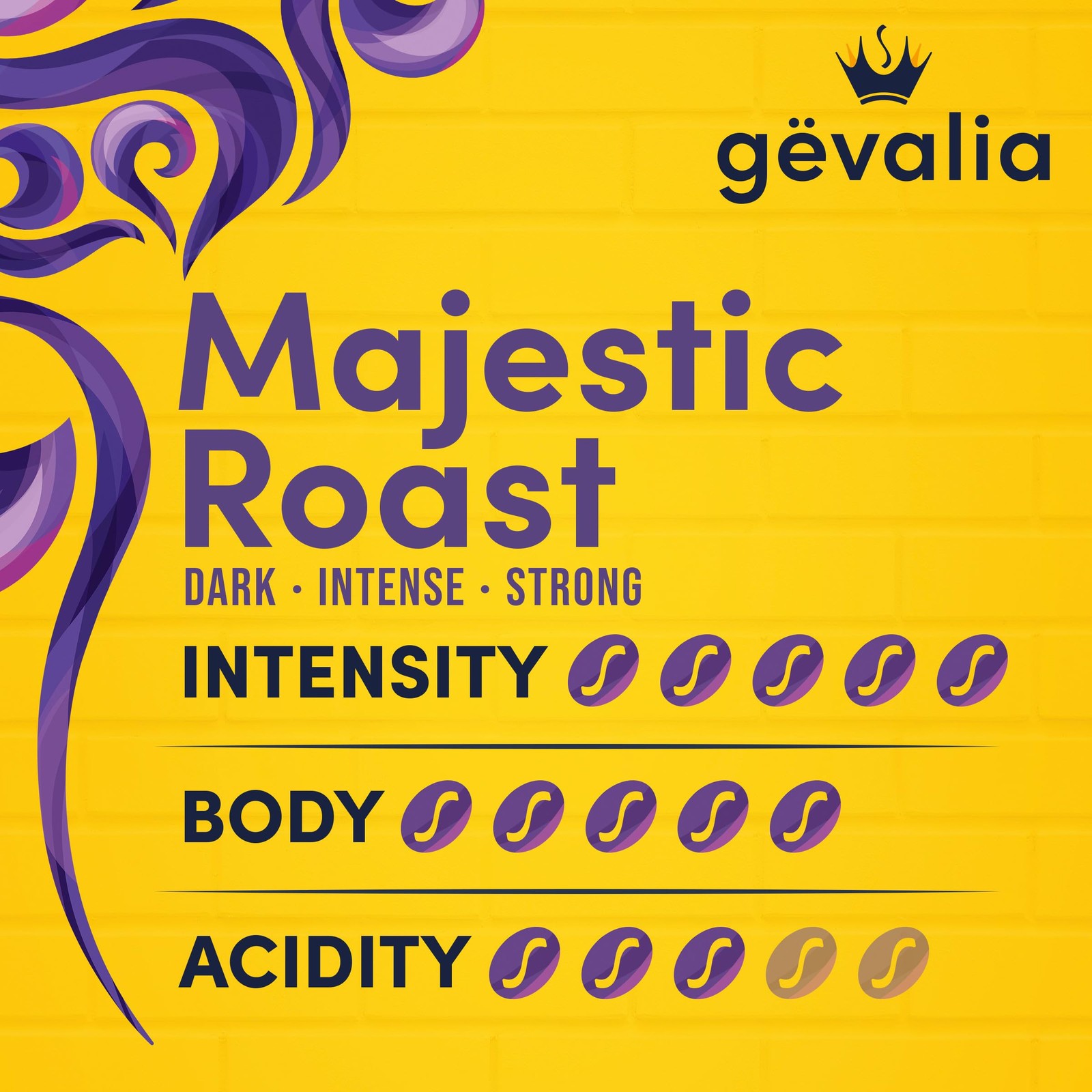Gevalia Majestic Roast Bold K‐Cup Coffee Pods, 10 ct 3.4 Oz (Pack of 1)