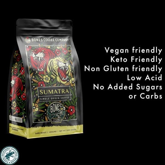 Sumatra Single-Origin, Dark Chocolate, Smoky Earthy Notes, Whole Coffee Beans…