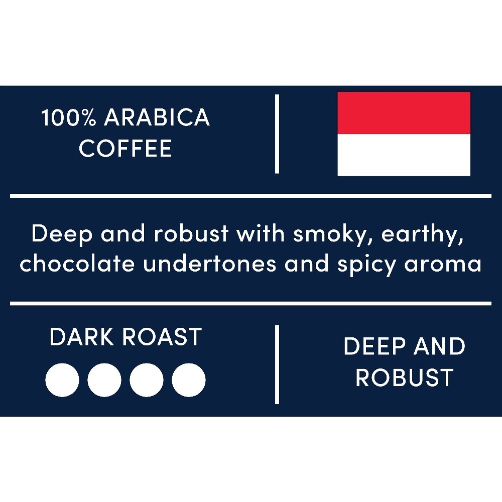 Fresh Roasted Dark Sumatra Mandheling Whole Bean Coffee Single Origin 10oz