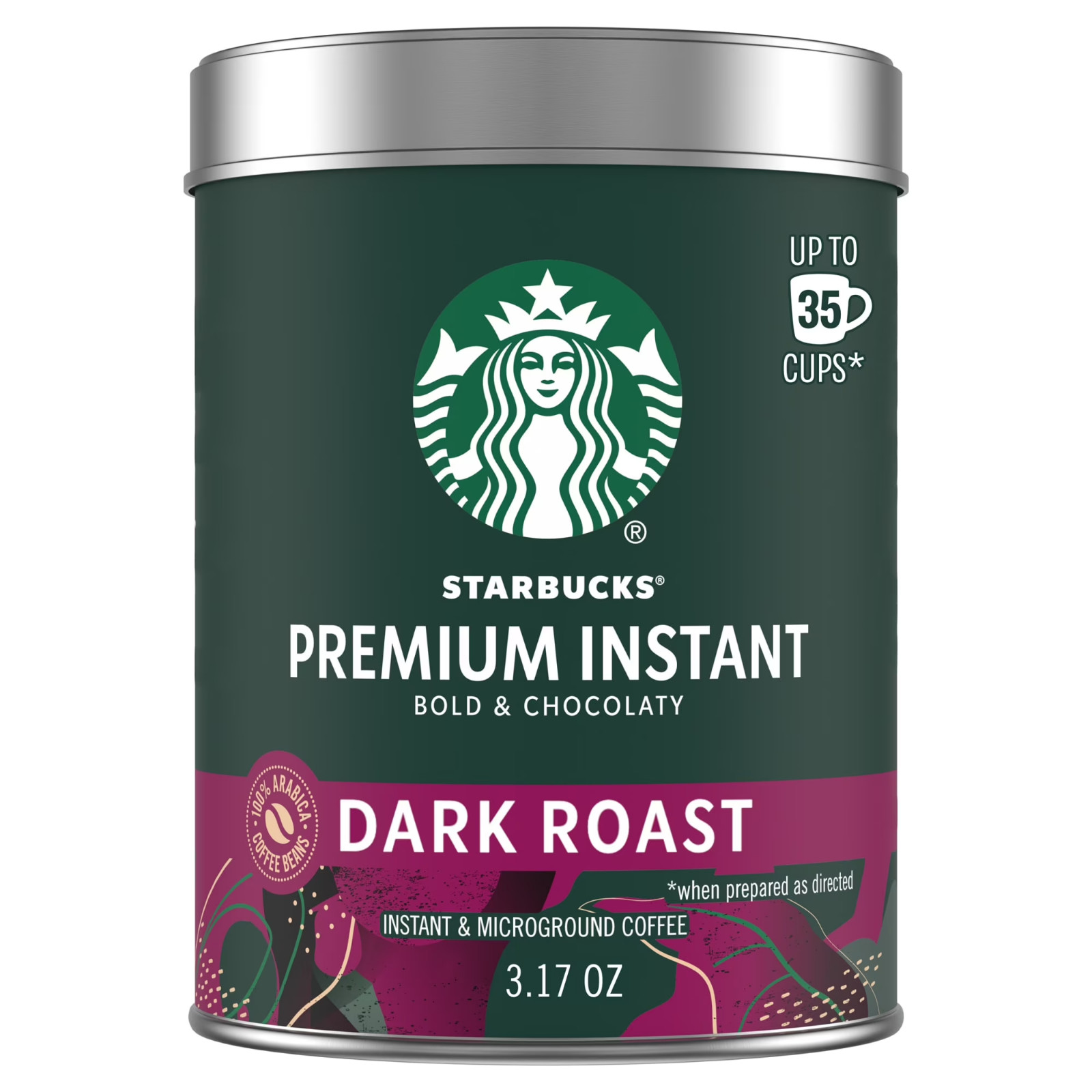 Starbucks Premium Instant Coffee Dark Roast Coffee Arabica Beans (3.17 oz)@@