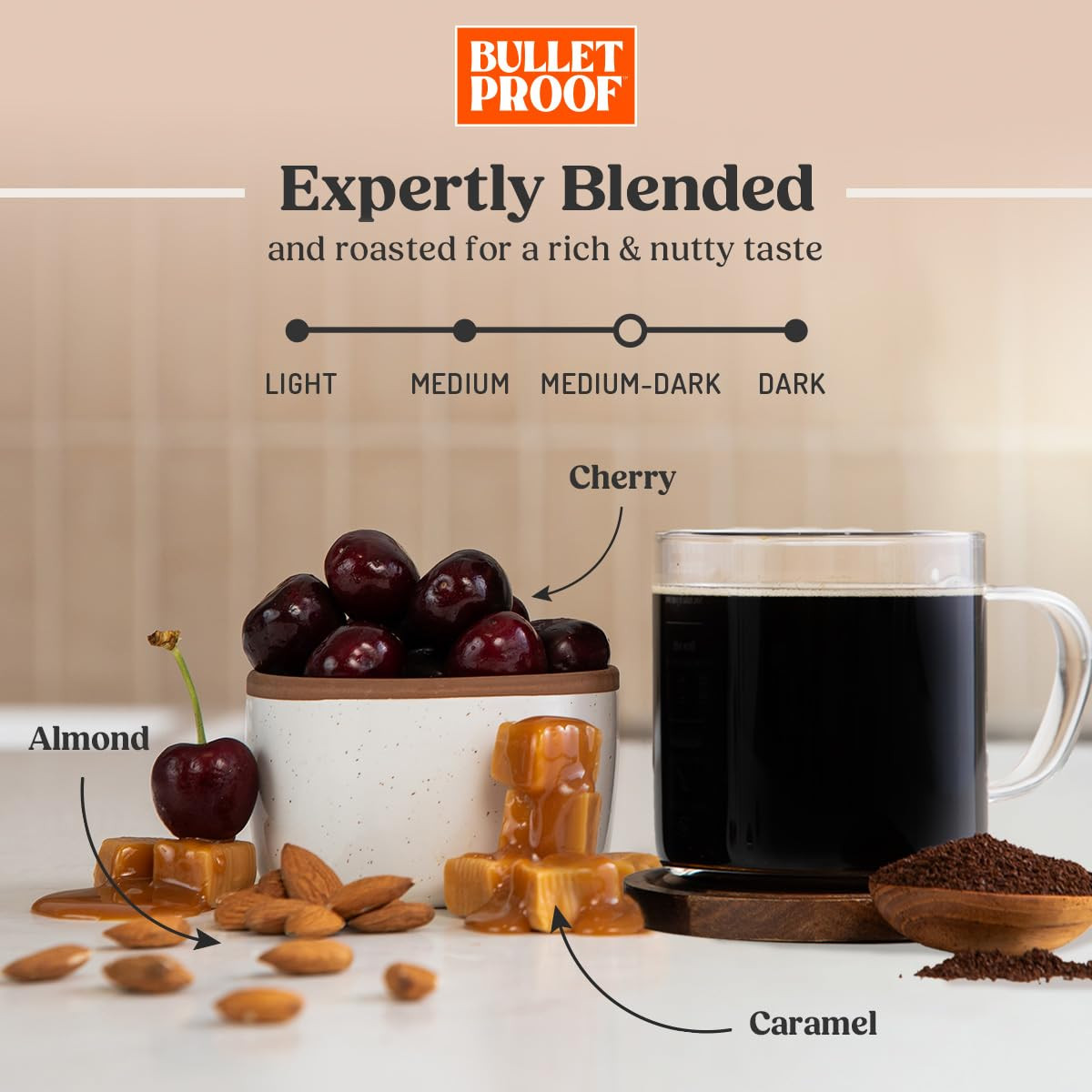 the Mentalist Medium-Dark Roast Whole Bean Coffee, 12 Ounces, Clean Coffee Teste