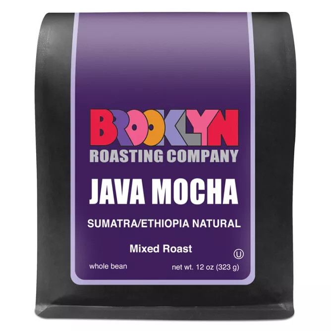 BROOKLYN ROASTING COMPANY JAVA MOCHA MIXED ROAST WHOLE BEAN 12OZ