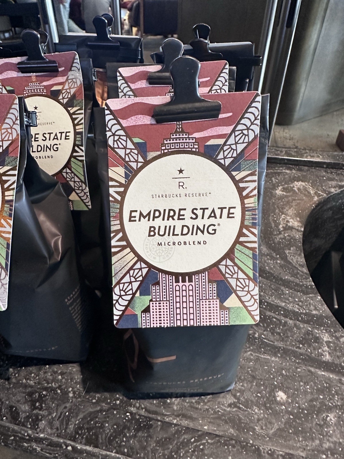 New York Starbucks Reserve Empire State Whole Bean Coffee and Hot tumbler cup