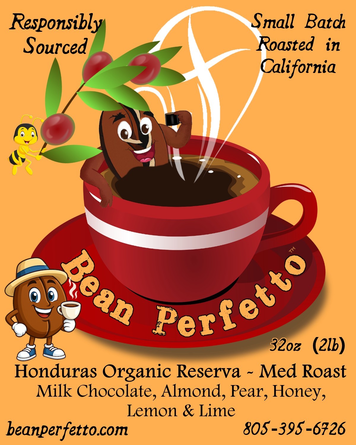 Honduras Organic Reserva SHG EP Med Roast to order 2 lb Whole Bean Fair Trade