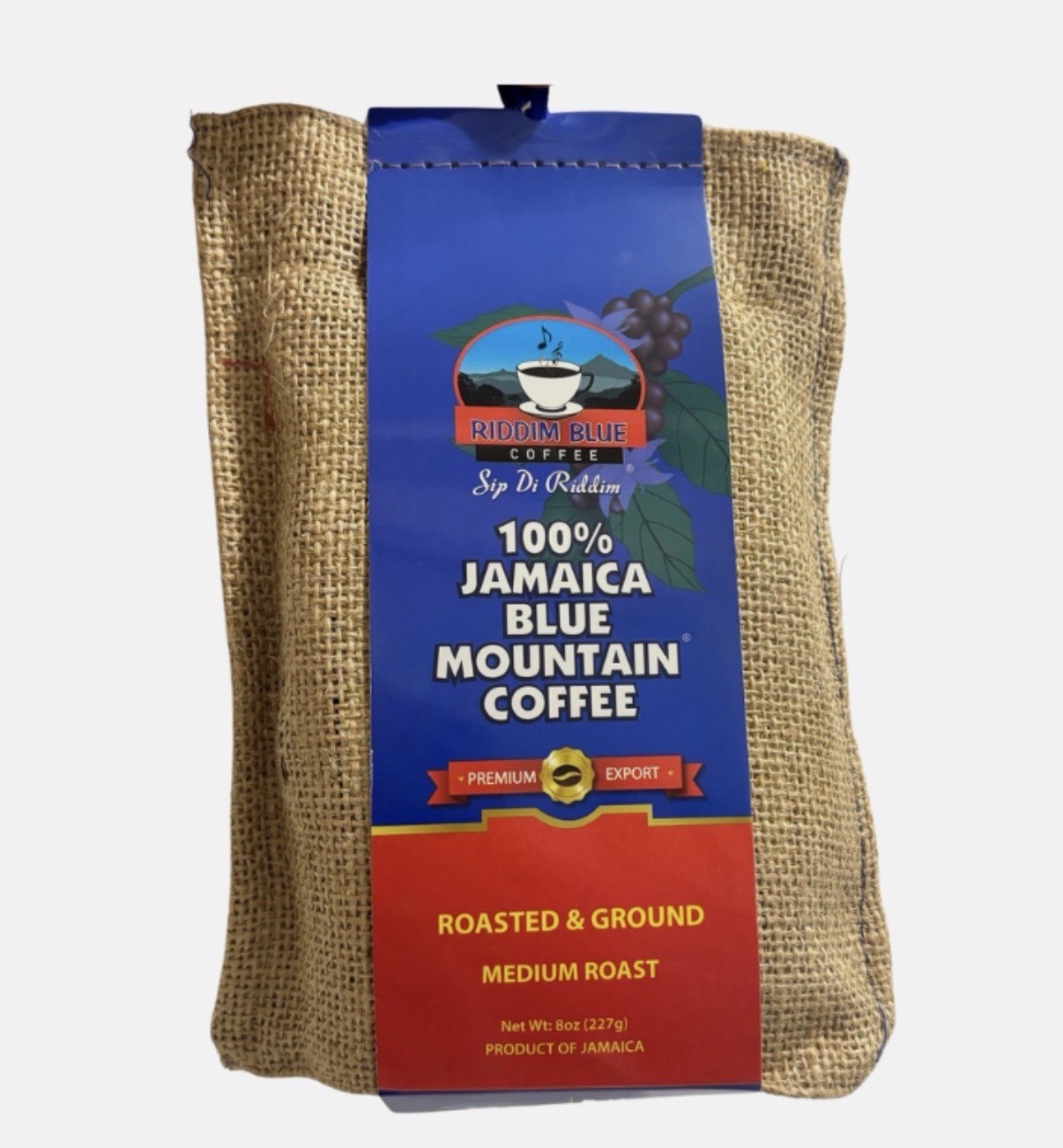 Jamaican Riddim Blue 100% Blue Mountain Roasted Ground Coffee 8oz