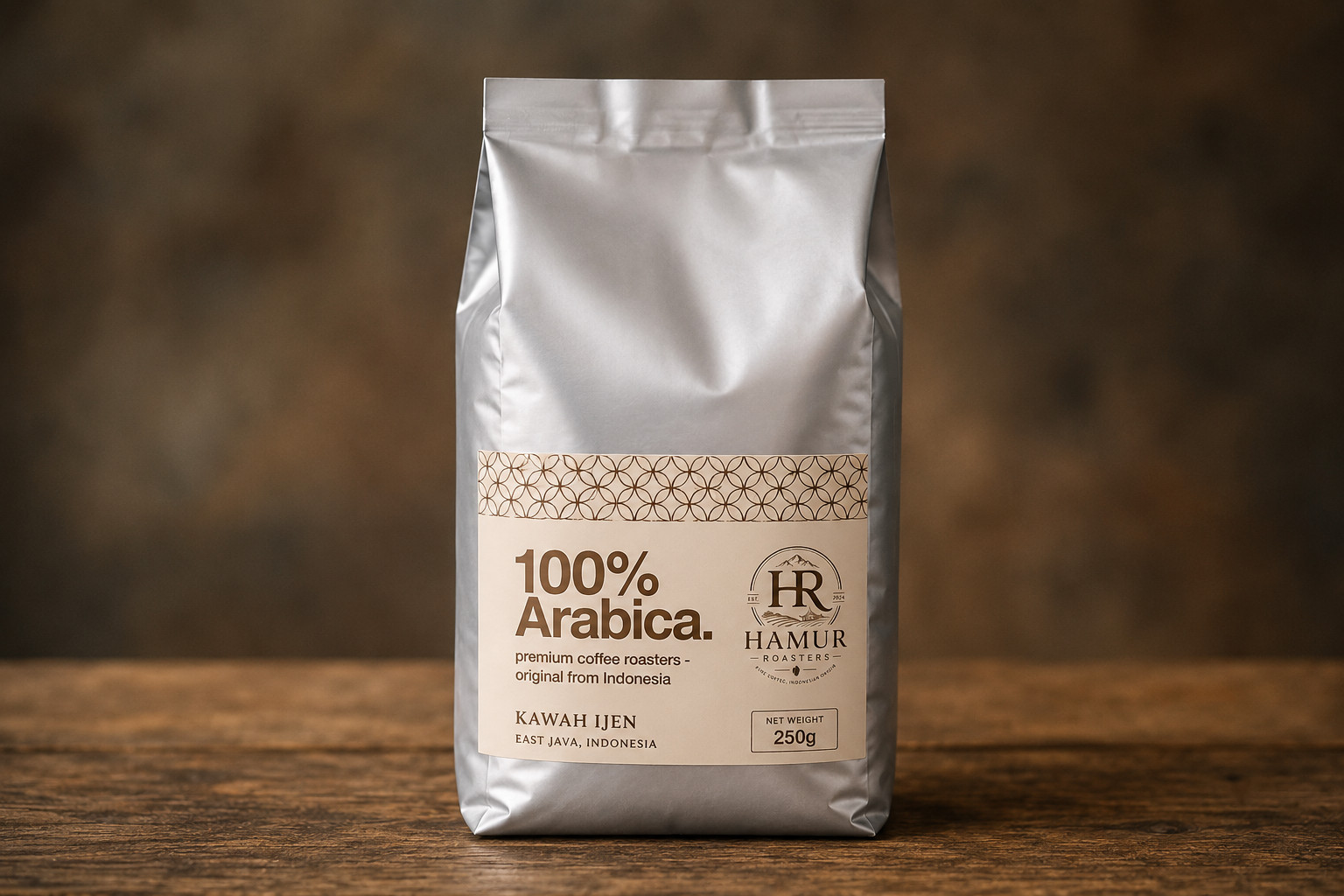 Kawah Ijen Arabica Coffee Beans 250g | Fresh Roasted Indonesian Specialty Whole