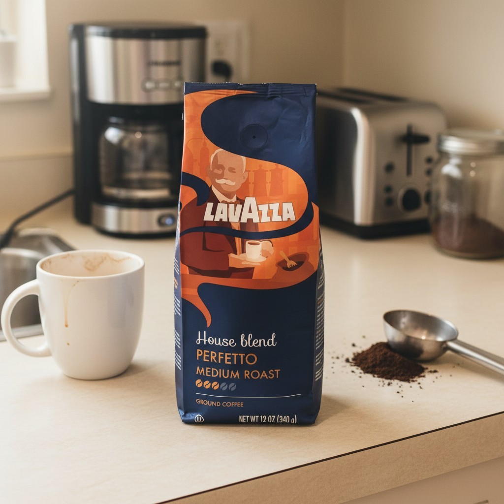 Lavazza House Blend Perfetto Ground Coffee, Medium Roast, 100% Arabica, 12 oz…