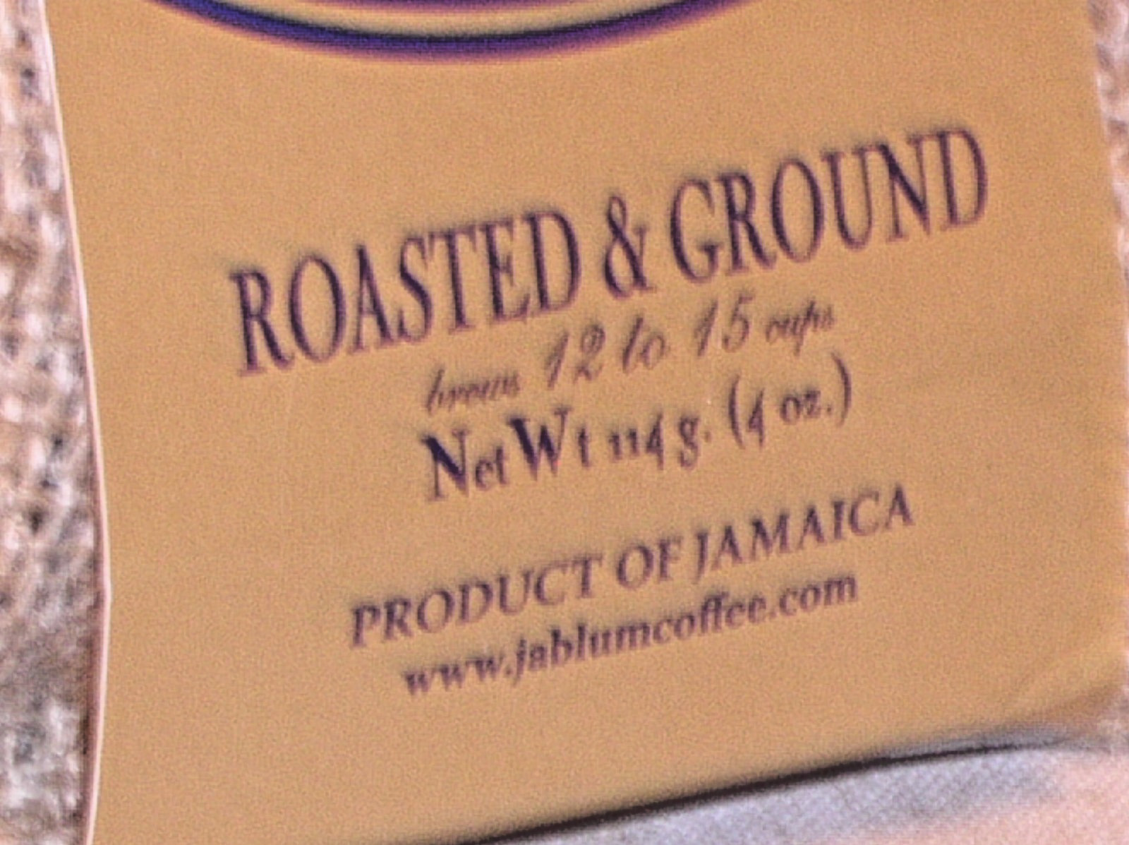 SEALED 4 OZ BLUE MOUNTAIN JABLUM PREMIUM BLEND JAMAICA ROASTED GROUND COFFEE