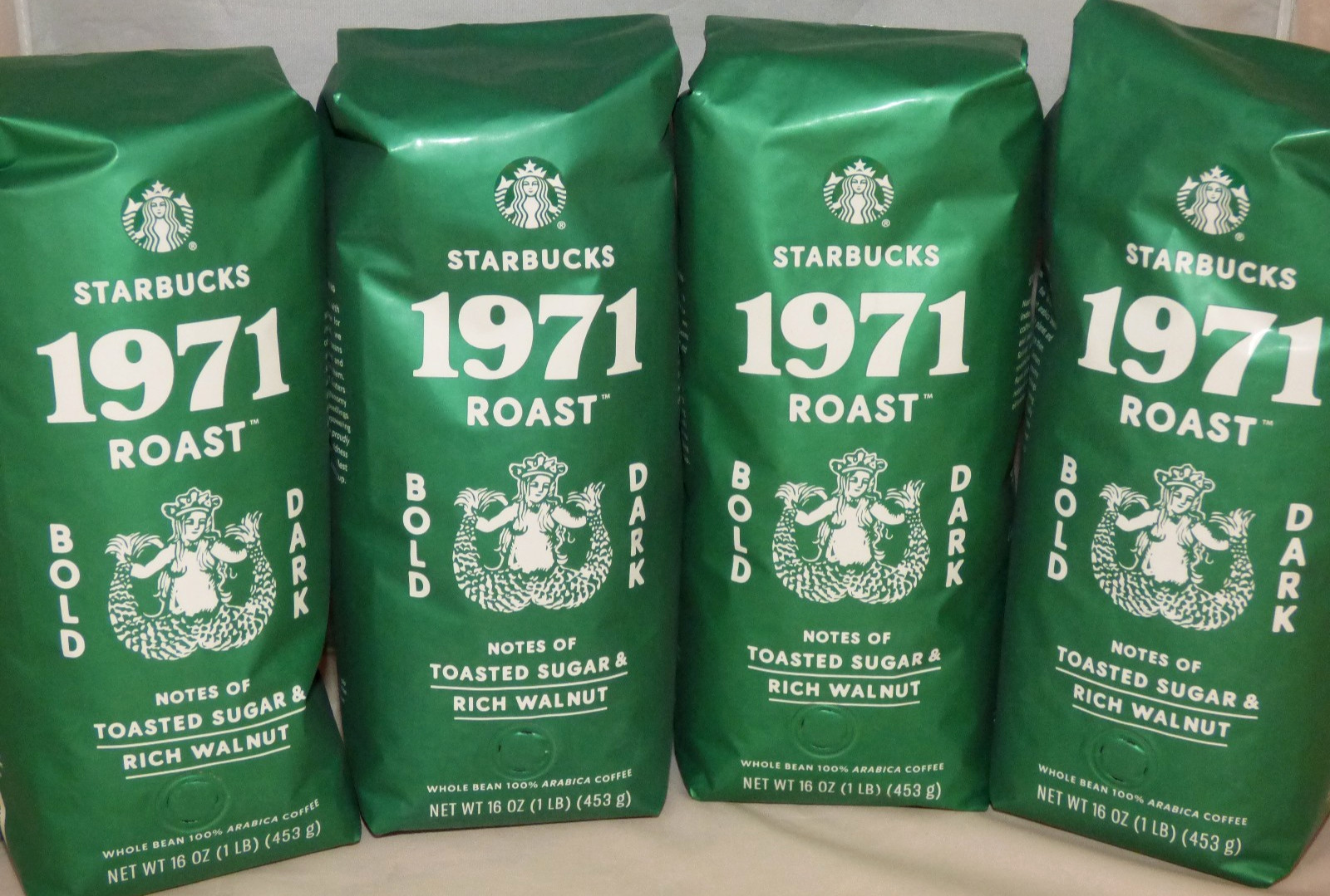 Starbucks – Whole Bean Coffee – 1971 Roast – 16 oz – BB 11/10/2026 – Lot of 4