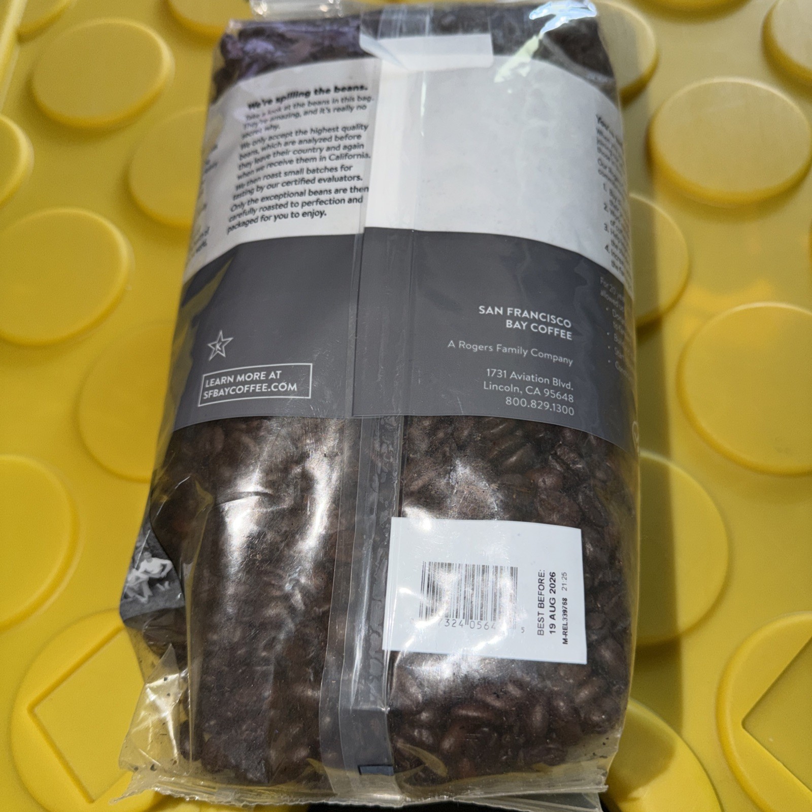 San Francisco Bay Coffee – Medium-Dark Roast Whole Bean Coffee – Espresso Roa…