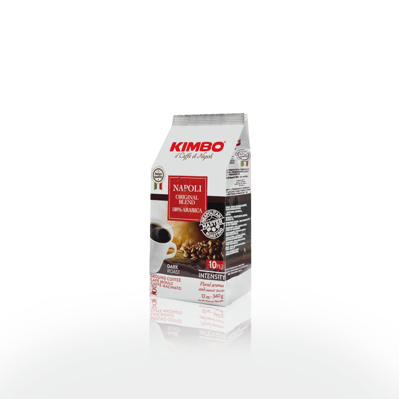 Kimbo Napoli Original Blend Coffee 12oz Authentic Dark Roast 100 Arabica Beans