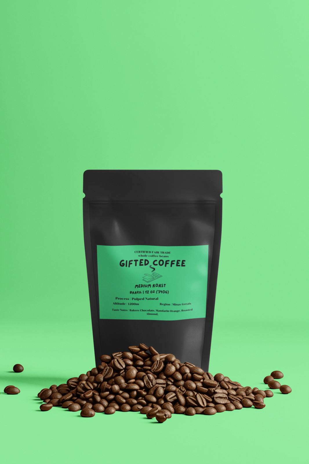 Brazil Single Origin Coffee| Whole Bean| Medium Roast| Roasted To Order!