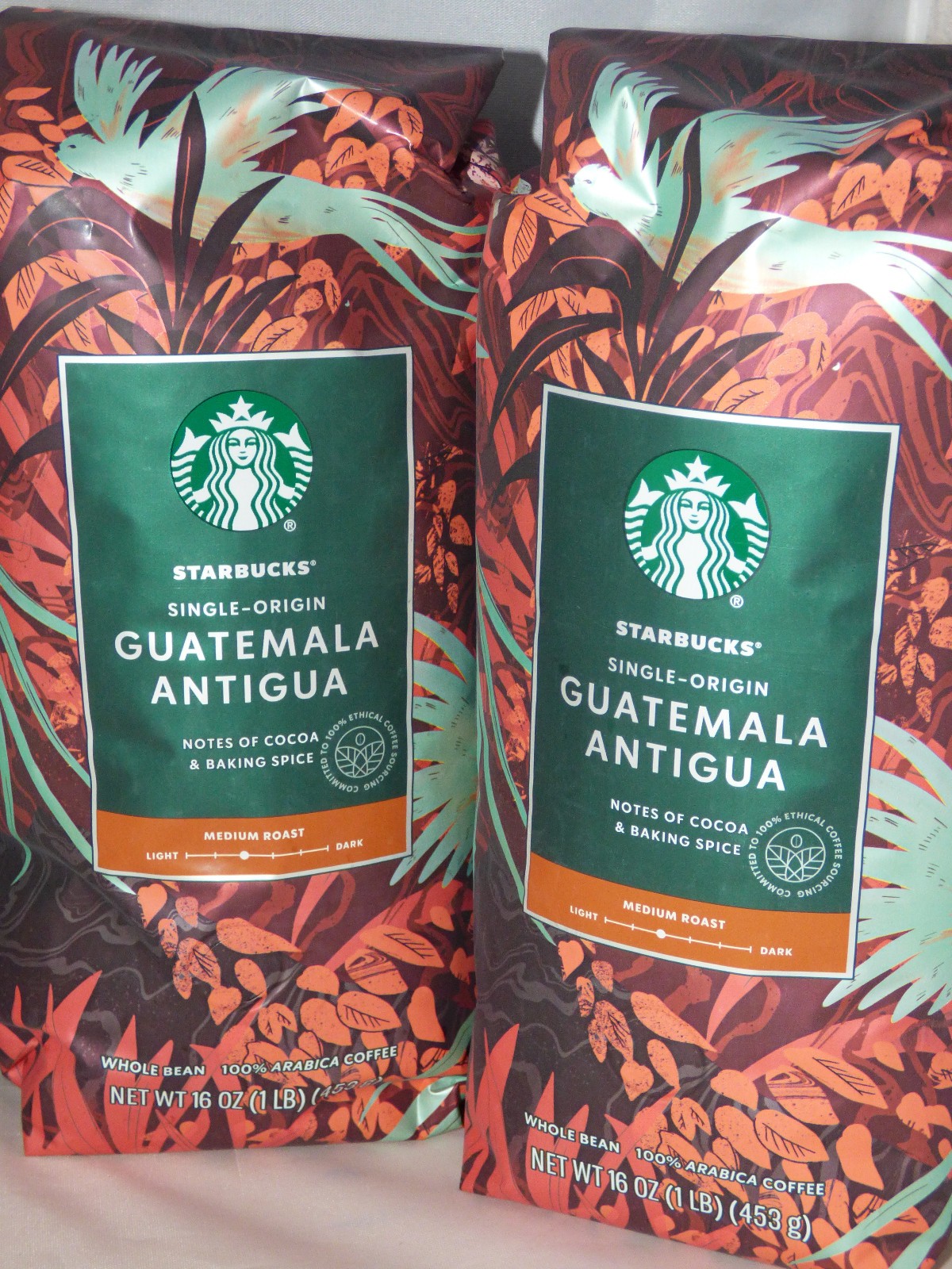 Starbucks – Whole Bean Coffee – Guatemala – 16 oz – BB 11/16/2026 – Lot of 4