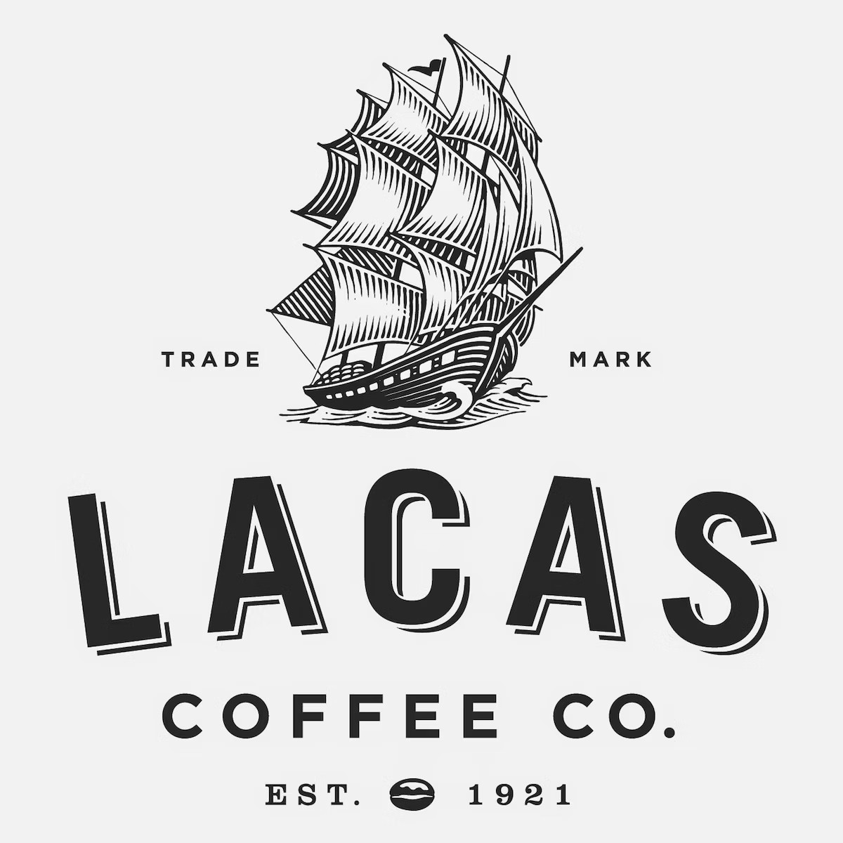 Lacas Dark Note, Medium Fine Ground Coffee, 2-Pack, 12oz Each