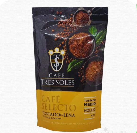 COFFEE TRES SOLES BEAN 16 oz