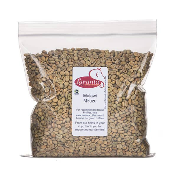 LAVANTA COFFEE GREEN MALAWI MZUZU TWO POUND PACKAGE