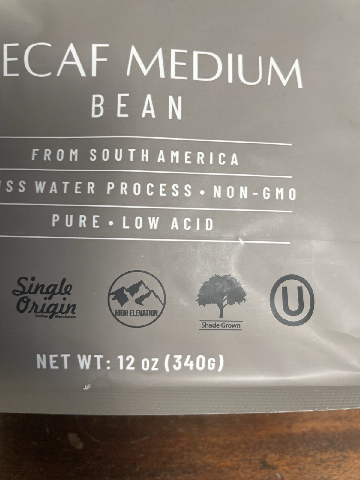 Life Boost Decaf Medium Roast Coffee Beans Organic Low Acid Swiss Water 12oz