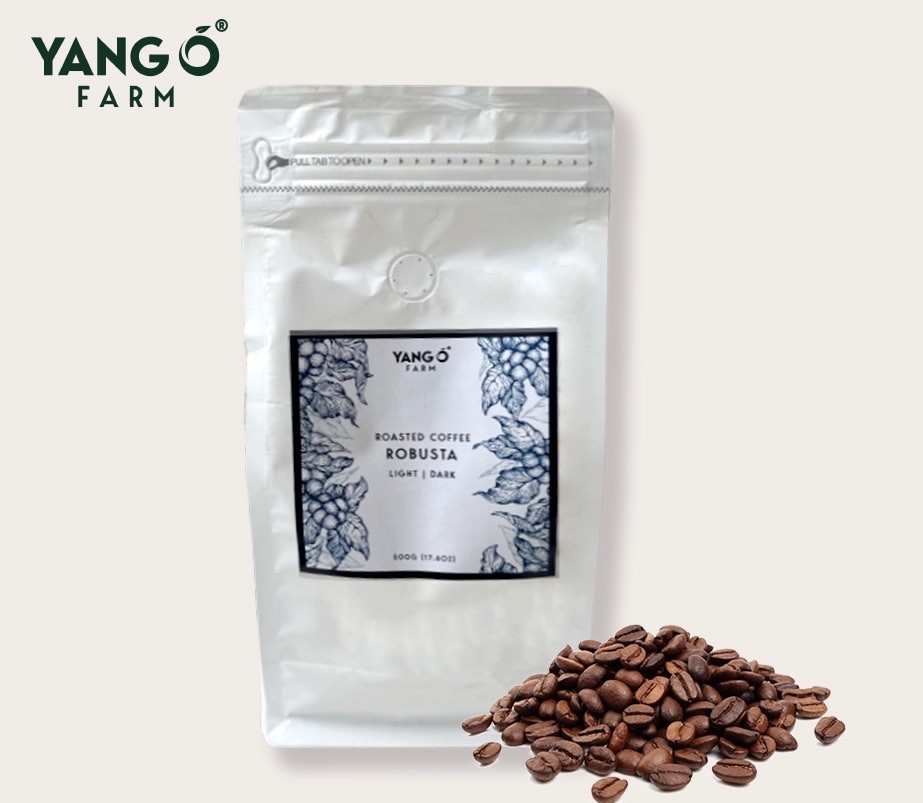 1.1LB Cafe Robusta Vietnam, whole beans – 500GR Naturally fermented and roasted