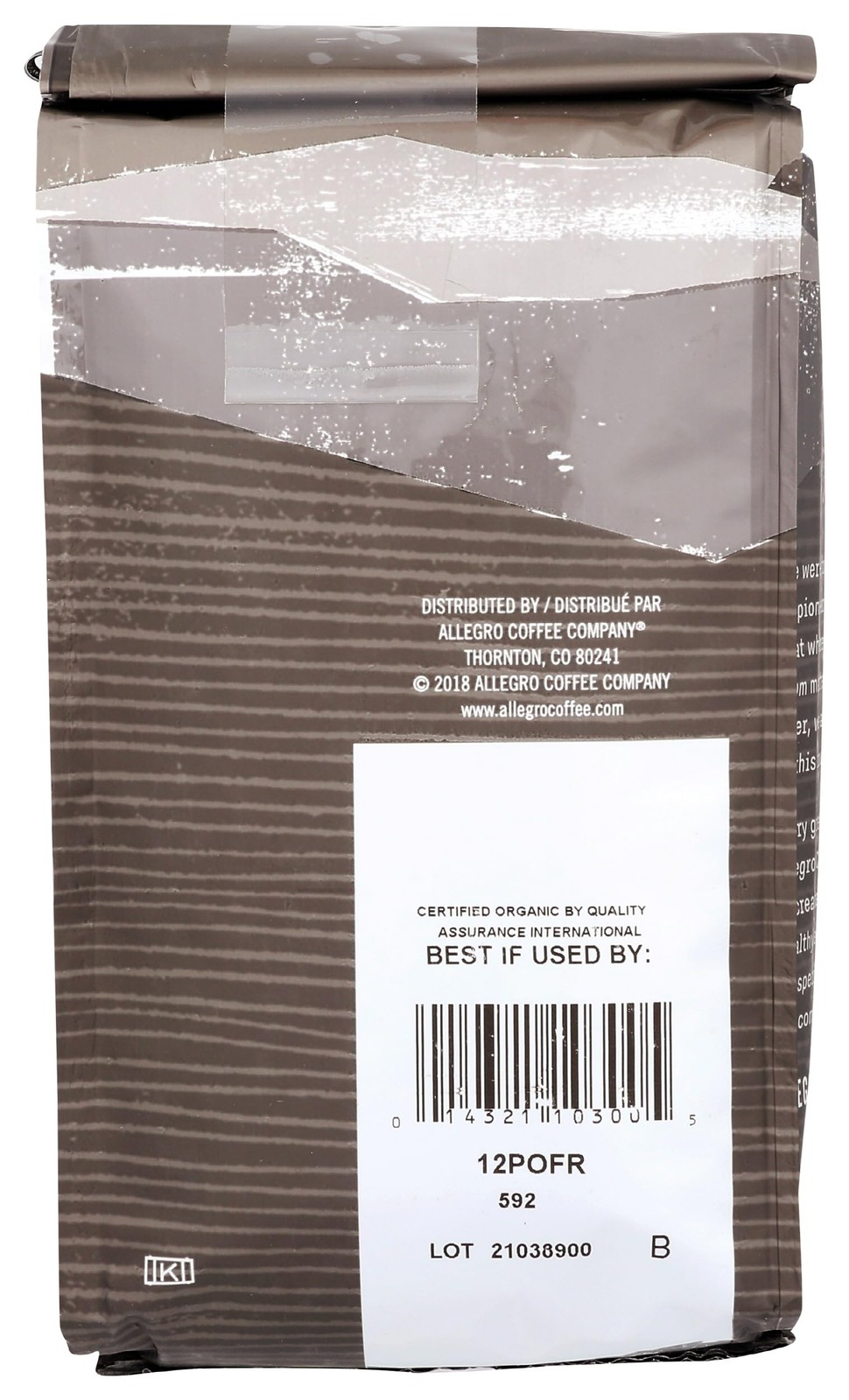 Allegro Coffee Decaf Organic French Roast Whole Bean Coffee, 12 Ounce (Pack o…