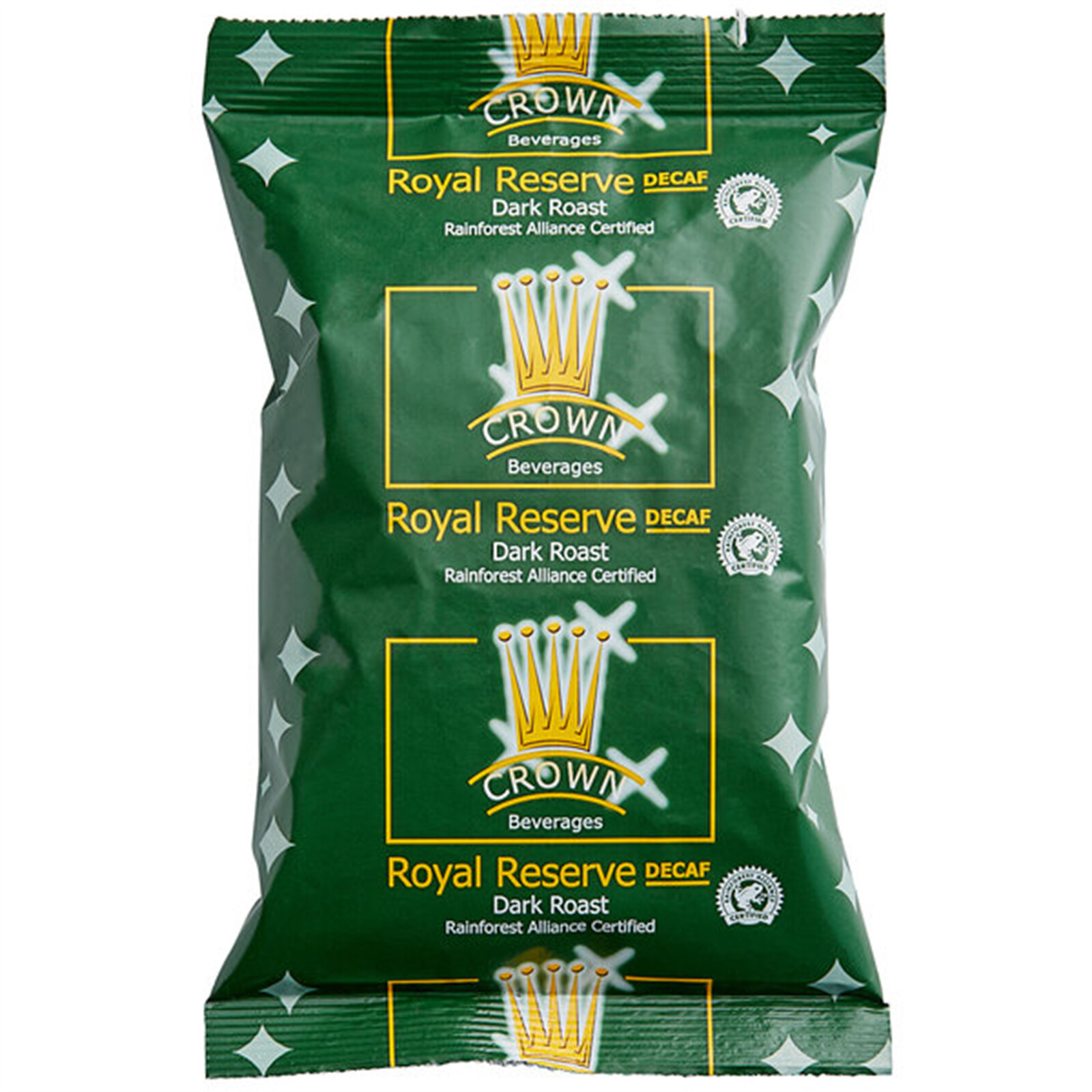 Crown Beverages Royal Reserve Sumatra Decaf Coffee Packet 2.75 oz. – 24/Pieces