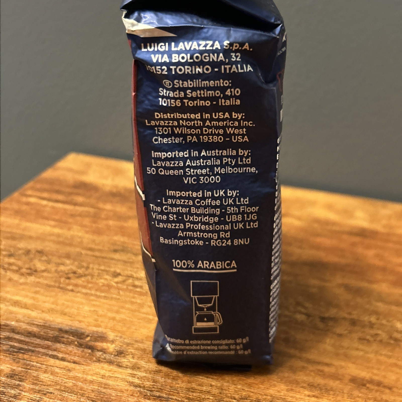 Lot of 3 Lavazza Ground Coffee Bags – House Blend & Gran Riserva Dark Roast