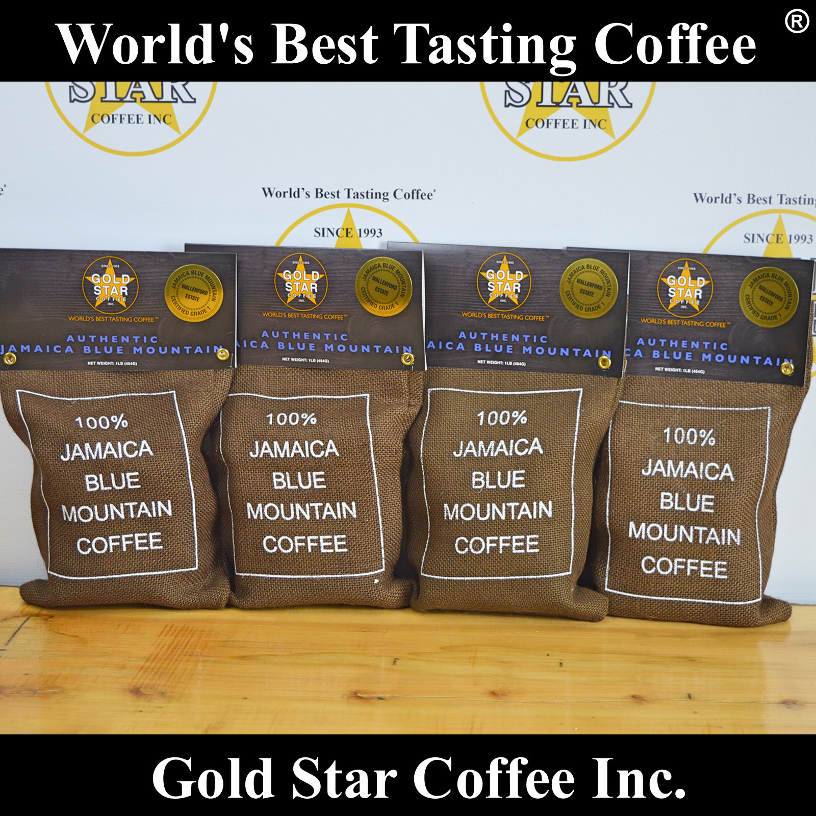 World’s Best Coffee – Wallenford Estate Jamaica Blue Mountain DARK ROAST 4lb.