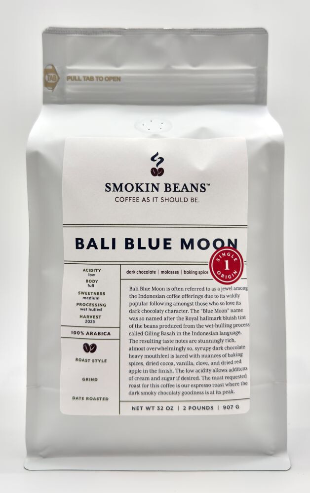 8oz/5lb – Bali Blue Moon – Indonesia – Premium Fresh Roasted To Order Coffee