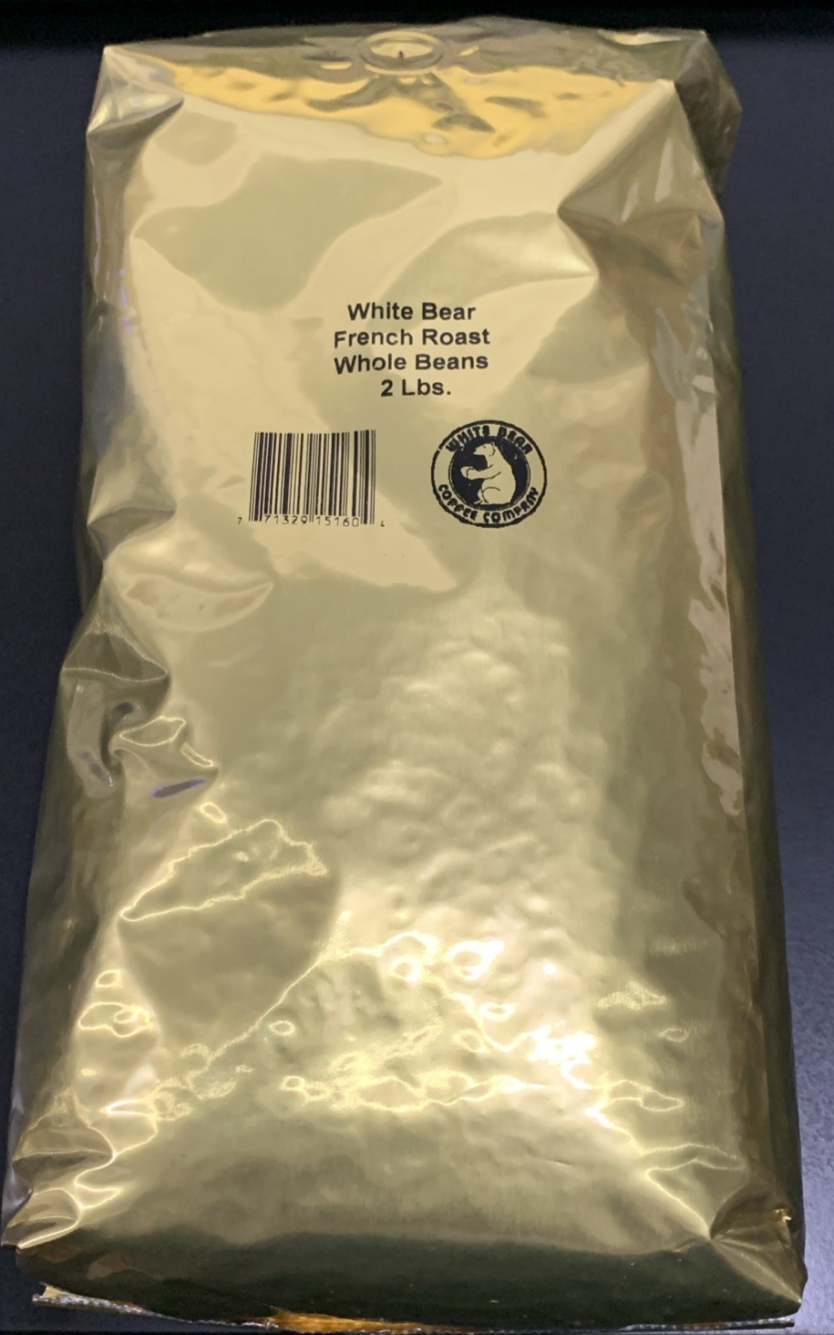 2 Pounds White Bear Whole Bean Coffee Commercial Bag 2LBS BULK Coffee